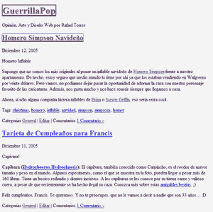 GuerrillaPop luego de apagarle el estilo y las imágenes