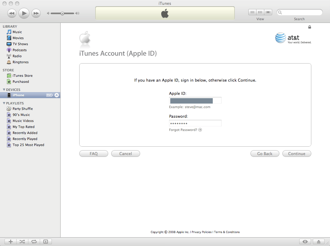 Cuenta ITunes Store