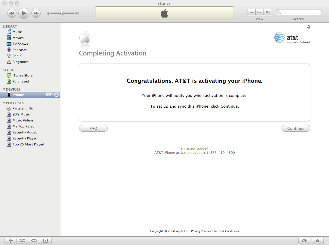Completando la activacion